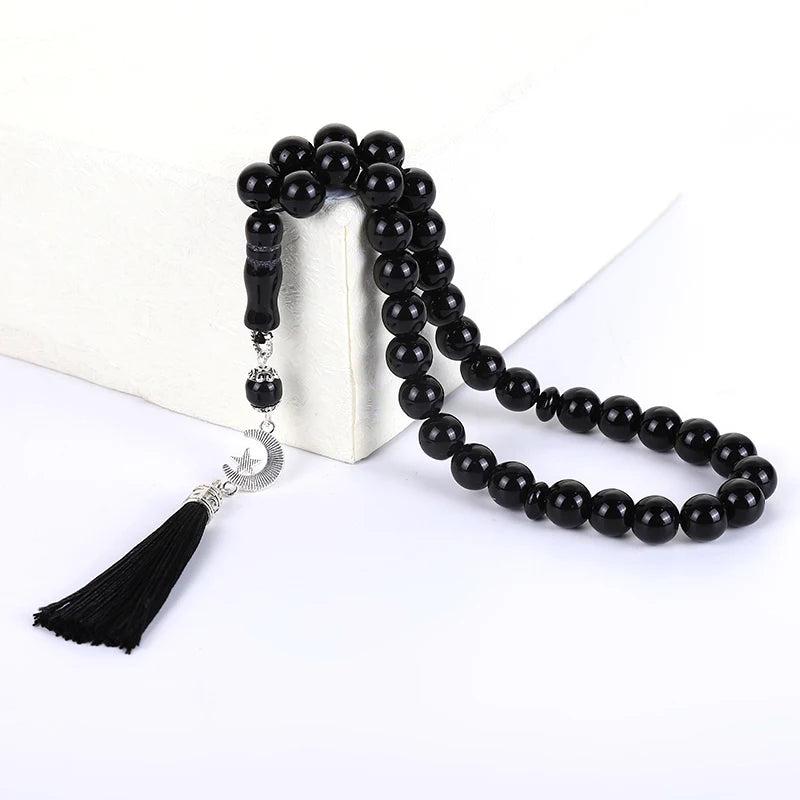 Tasbeeh Agate Round Decorative Beads 33/99 Islamic Rosary Muslim Rosary
