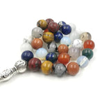 Tasbih 12 Gemstone Beads Muslim Prayer Beads Eid Ramadan Islamic Rosary