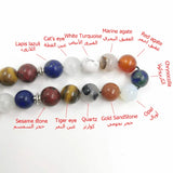 Tasbih 12 Gemstone Beads Muslim Prayer Beads Eid Ramadan Islamic Rosary
