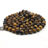 Muslim Men's Bracelet 99 Tiger Eye Stone Tasbih Prayer Beads