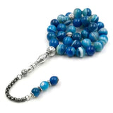 Natural Agate Stone Tasbih Rosary 33 Beads