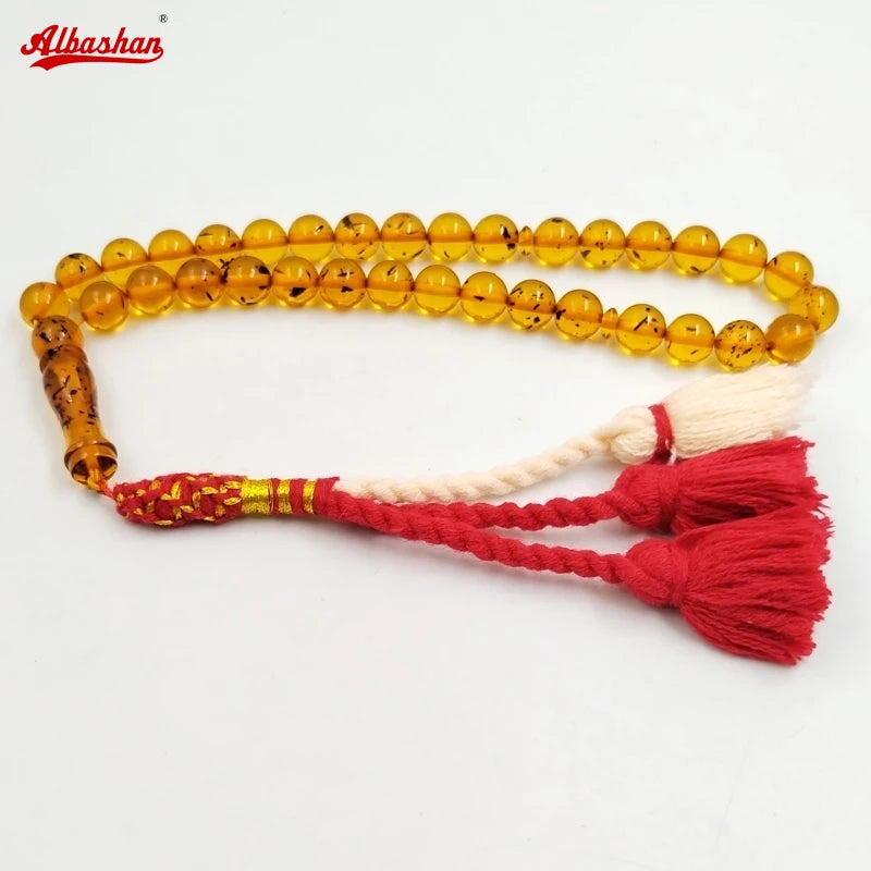 Brown Resin Beads Muslim Rosary Islamic Prayer Beads Ramadan Bracelet Arabic