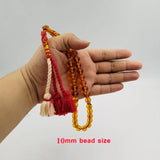Brown Resin Beads Muslim Rosary Islamic Prayer Beads Ramadan Bracelet Arabic