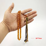 Tasbih 33 Resin Beads Islam Bracelet Yellow Green Muslim Rosary