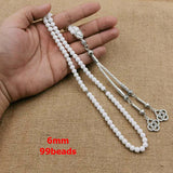 99 Beads Ceramic Misbaha Islamic Rosary Bracelet Muslim Prayer Beads