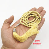 Yellow Stone Muslim Misbaha Bracelet Ramadan Prayer Beads Eid