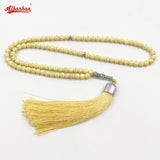 Yellow Stone Muslim Misbaha Bracelet Ramadan Prayer Beads Eid