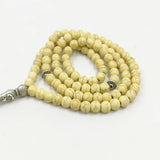 Yellow Stone Muslim Misbaha Bracelet Ramadan Prayer Beads Eid