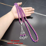 Purple Resin Tasbih 99 Beads Eid Ramadan Muslim Rosary Arabic Prayer Beads