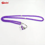 Purple Resin Tasbih 99 Beads Eid Ramadan Muslim Rosary Arabic Prayer Beads