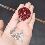 Red Garnet Small 4mm Muslim Prayer Beads Islamic Eid