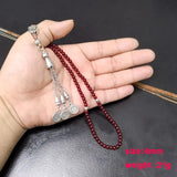 Red Garnet Small 4mm Muslim Prayer Beads Islamic Eid