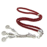 Red Garnet Small 4mm Muslim Prayer Beads Islamic Eid