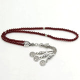 Red Garnet Small 4mm Muslim Prayer Beads Islamic Eid
