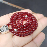 Red Garnet Small 4mm Muslim Prayer Beads Islamic Eid