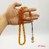 Ambers Resin Muslim Prayer Beads Eid Ramadan Islamic Rosary Beads
