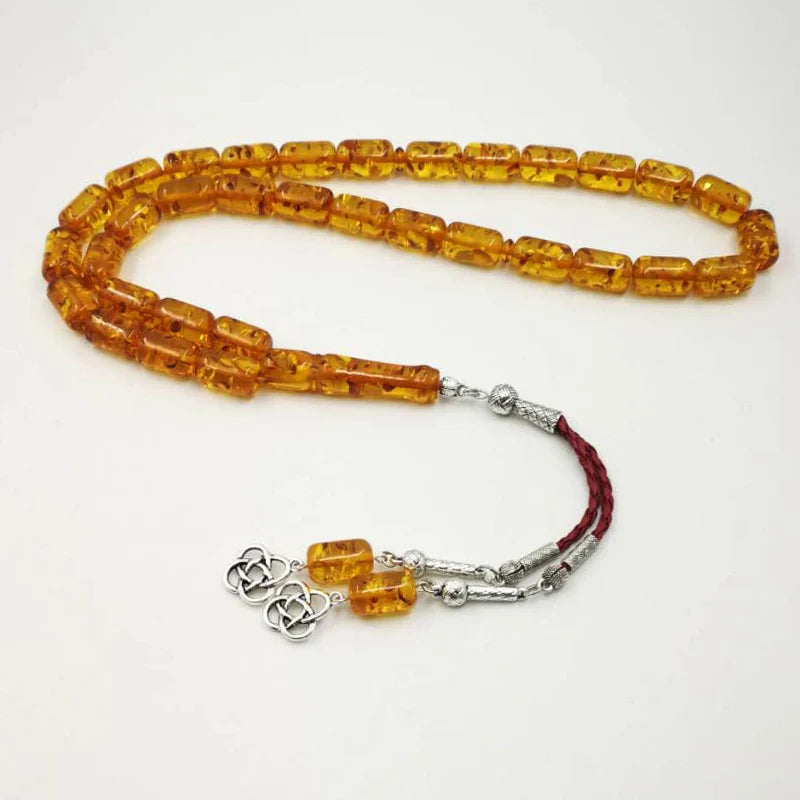 Ambers Resin Muslim Prayer Beads Eid Ramadan Islamic Rosary Beads