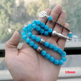 Cat Eye Stone Tasbih 33 Beads Bracelet Islamic Jewelry