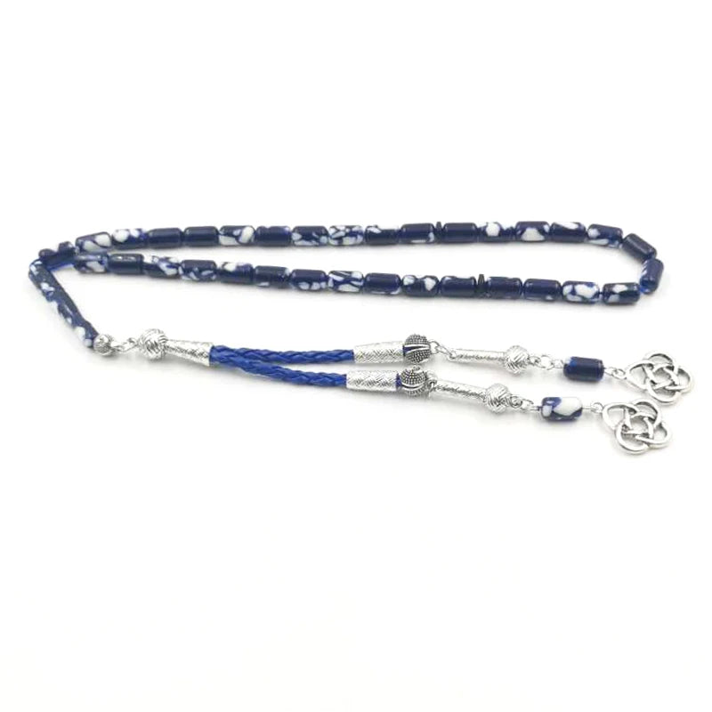 Resin Leather Tassel Misbaha Muslim Bracelet Islamic Accessories Arabic Jewelry