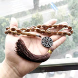 Tasbih Brown Resin 33 Rosary Bead EID Muslim Coffee Bracelet Islamic Jewelry