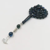 Green Resin Muslim Prayer Bead Islamic Accessories Jewelry Misbaha 33 Beads