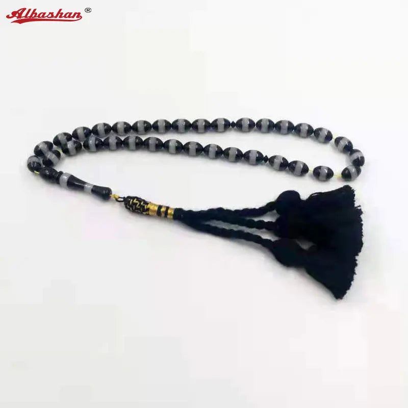 Resin Muslim Tasbih Man Rosary Bead Islamic Tassel Misbaha Eid