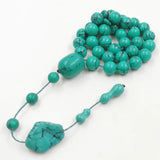 Green Mongolia Turquoise Muslim Prayer Beads Islamic Tasbih Misbaha