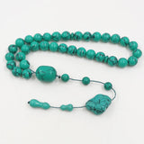 Green Mongolia Turquoise Muslim Prayer Beads Islamic Tasbih Misbaha