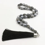 Grey Resin 33 Rosary Bead Muslim Bracelet Misbaha Islamic Gift