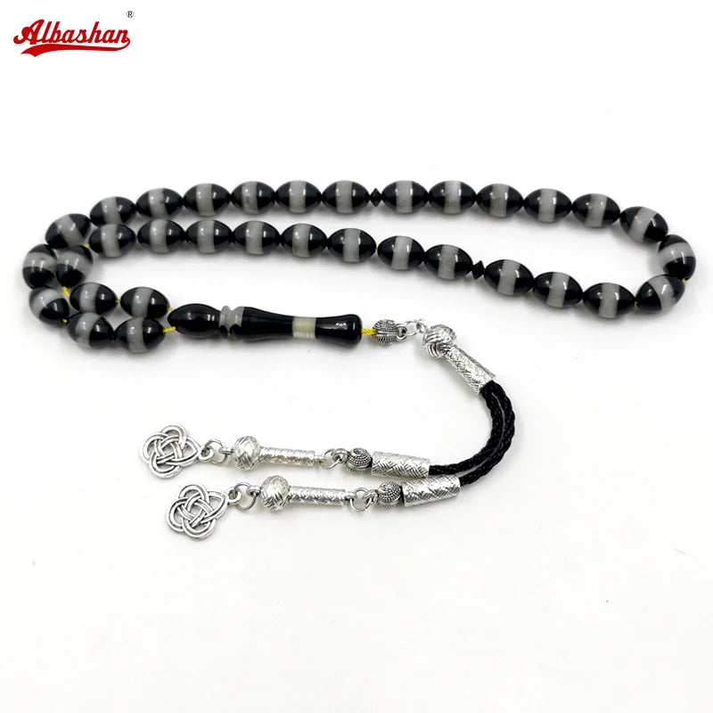 Tasbih Men Resin 33 Beads Bracelet Islamic Rosary Eid Gift