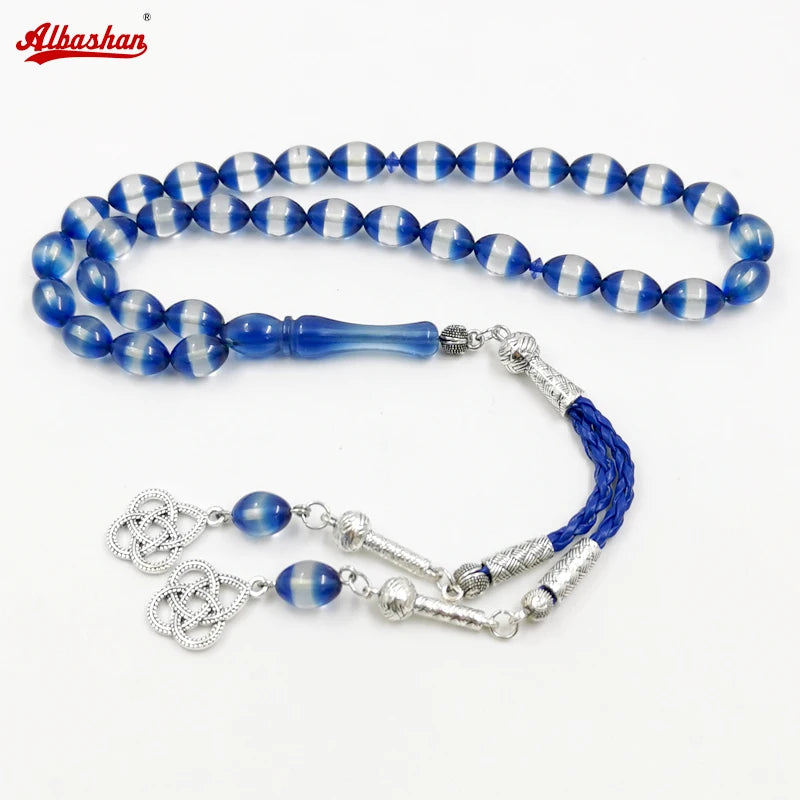 Resin Muslim Prayer Beads Islamic Misbaha Rosary for Men