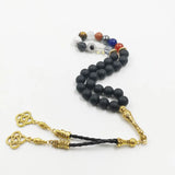 Natural Gemstone Tasbih Agate Sandstone Lapis Hematite Tiger Eye Turquoises Opal