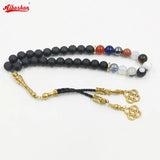 Natural Gemstone Tasbih Agate Sandstone Lapis Hematite Tiger Eye Turquoises Opal