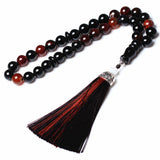 Muslim Prayer Beads Agate Rosary with Tassel
