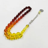 Red Resin Tasbih Misbaha Rosary Bead Bracelet