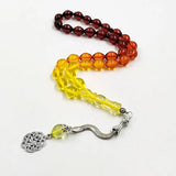 Red Resin Tasbih Misbaha Rosary Bead Bracelet