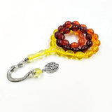 Red Resin Tasbih Misbaha Rosary Bead Bracelet