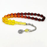 Red Resin Tasbih Misbaha Rosary Bead Bracelet
