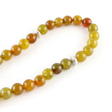 Muslim Tasbih Bracelet 33 Beads Agate Stone Islamic Rosary Brown Jewelry