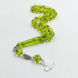 Real Insect Green Resin Rosary Men's Accessories Misbaha Islamic Bracelet