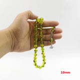 Real Insect Green Resin Rosary Men's Accessories Misbaha Islamic Bracelet