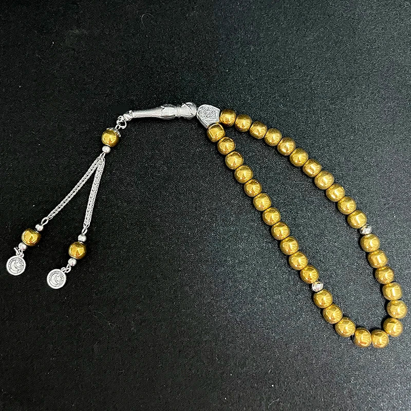 Muslim Tasbih Glass Beads Prayer Bracelet Unisex Gift