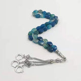 Natural Agates Islamic Misbaha Bracelet Rosary Bead Arabic Jewelry