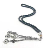 Natural Matte Grey Hematite 4mm 99 Beads Muslim Bracelet