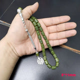 Natural Peridot Muslim Bracelet Misbaha Islamic Gift