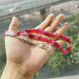 Pink Agates Islamic Misbaha Bracelet Rosary Necklace Gemstones Gift