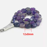 Natural Purple Agates Islamic Misbaha 33 Bracelet Rosary Bead Muslim Gift