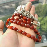 Red Agates Stone Islamic Misbaha Bracelet Rosary Bead Arabic Gift