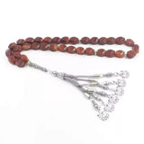 Red Agates Stone Islamic Misbaha Bracelet Rosary Bead Arabic Gift