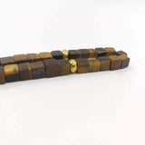 Tiger Eye Square Stone Muslim Misbaha 33 Prayer Beads Arabic Bracelet